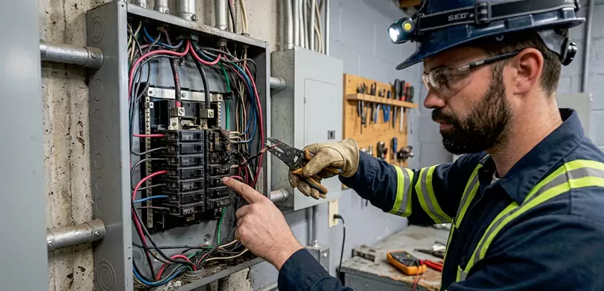 Breaker Box Short Circuit Repair in Hartselle