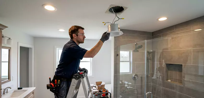 Bathroom and Shower Recessed Lighting Installation in Hartselle